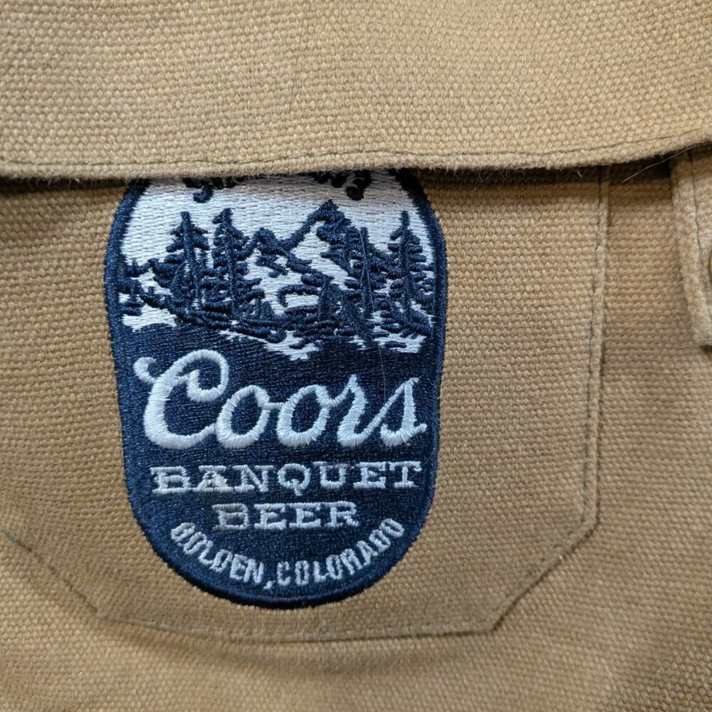 Coors Banquet Promo Backpack Multiple Pockets And Button Up - Picture 3 of 14